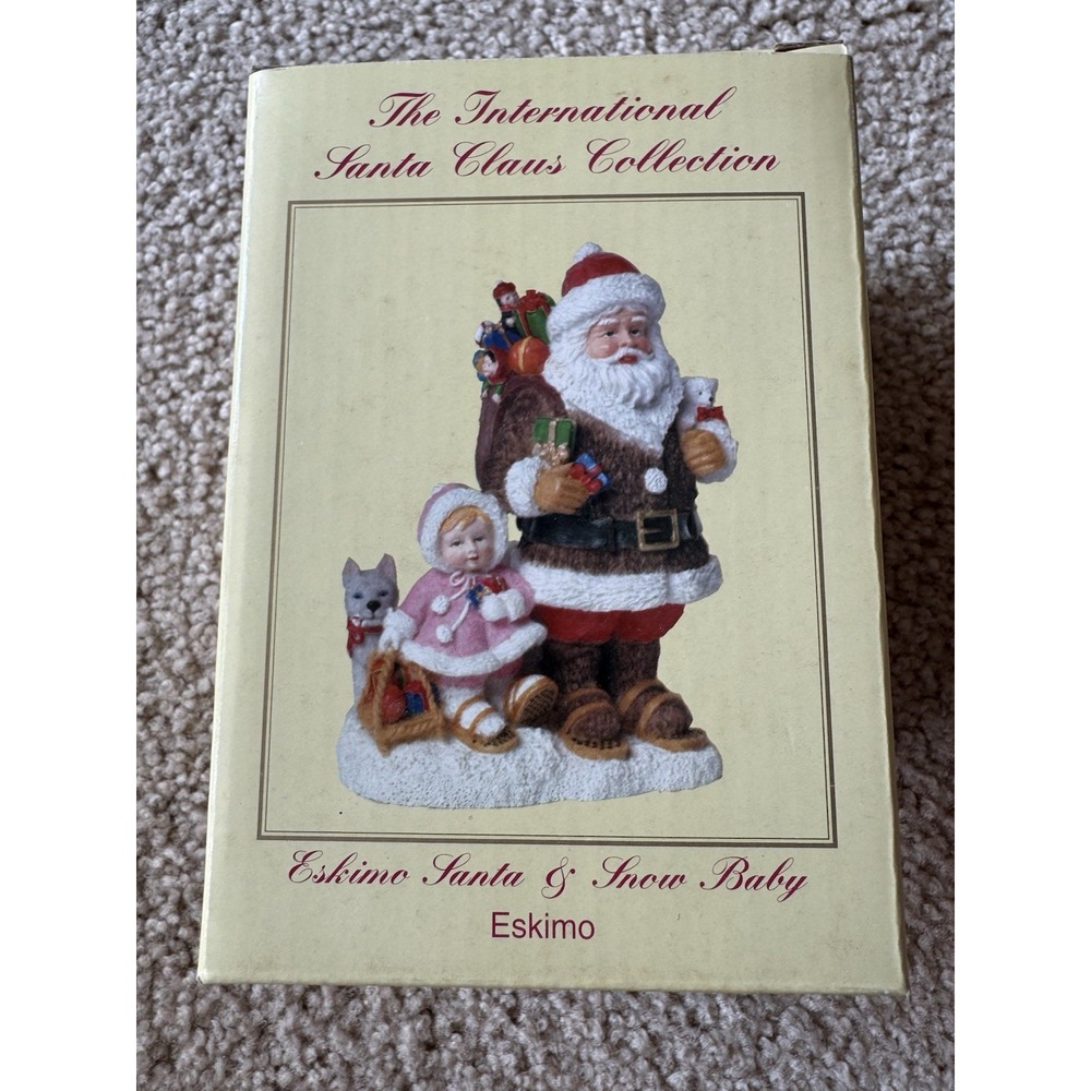 SC93 International Santa Claus Collection Snow Baby ESKIMO Figurine w/Box